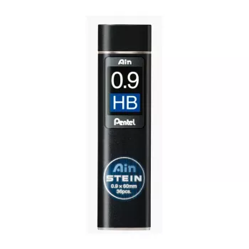Pentel C279-HBO Minas 0,9 mm HB, Preto, 36 Unid.