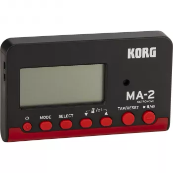 Korg MA2-BKRD metrónomo digital de bolso LCD preto/vermelho