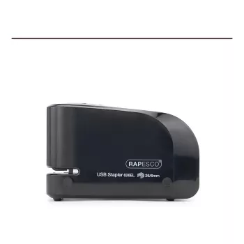 Agrafador elétrico Rapesco 626EL, 15 folhas, preto