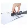 Agrafador de braço longo em metal Rapesco Marlin - 25 folhas - preto - agrafamento plano - metal - 47 mm - 386 mm
