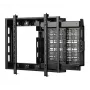Suporte de parede para ecrã plano B-TECH BT7883/B com prateleira AV extensível, VESA 600x400, 70 kg, preto