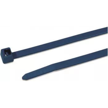 Abraçadeiras standard HellermannTyton 111-01225, azul, 100 mm de comprimento, 2,5 mm de largura, poliamida 6.6, pack de 100