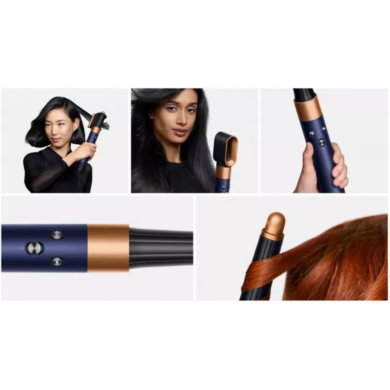 Multistyler Dyson Airwrap i.d. Straight+Wavy azul prussiano/cobre