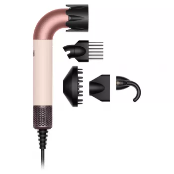 Secador de cabelo Dyson Supersonic R Curly+Coily rosa pastel / ouro rosa