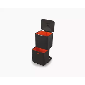 Recipiente de resíduos e reciclagem Joseph Joseph Totem Max 60L preto