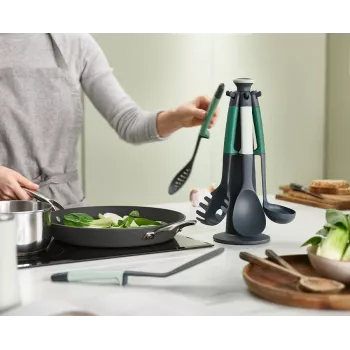 Conjunto de 6 utensílios de cozinha Elevate verdes - Editions Joseph Joseph