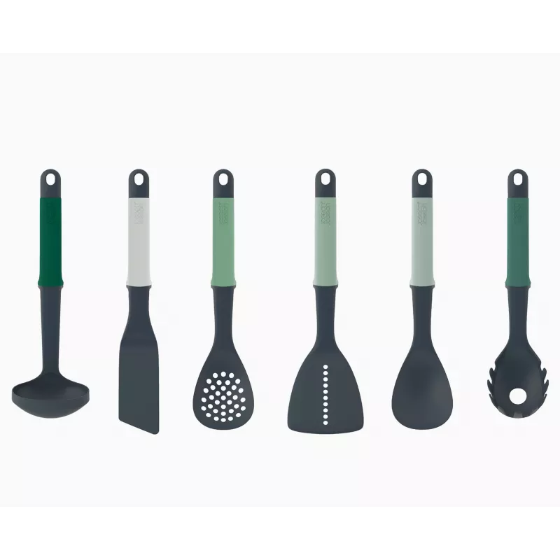 Conjunto de 6 utensílios de cozinha Elevate verdes - Editions Joseph Joseph