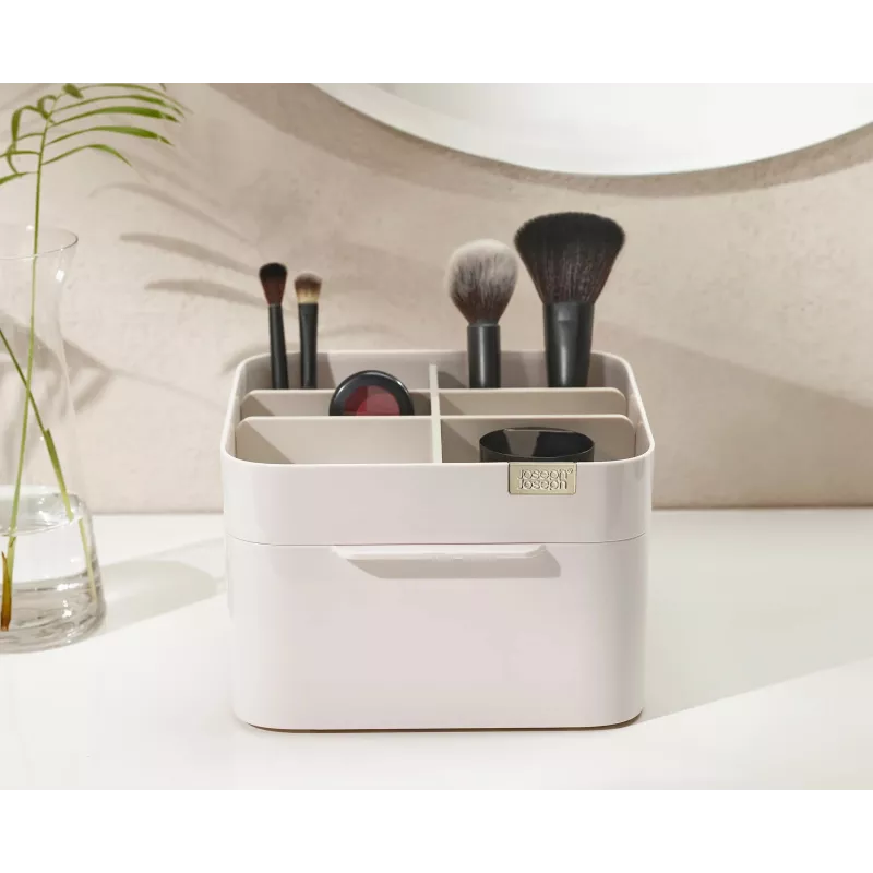 Conjunto Viva Make Me Up: organizador de cosméticos com gaveta magnética e espelho de bolso 2 em 1 (75007) Joseph Joseph