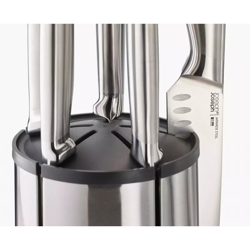 Conjunto de facas Elevate em aço inoxidável com carrossel, 5 peças Joseph Joseph