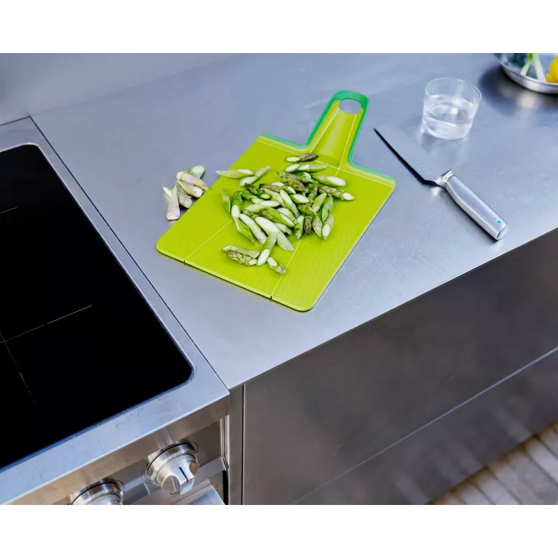 Joseph Joseph Chop2Pot Plus tábua de corte dobrável verde