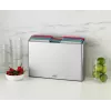 Conjunto de tábuas de corte Folio Steel L, 4 tábuas, prateado Joseph Joseph