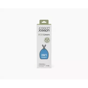 Sacos de lixo IW1 24-36L cinzentos de plástico reciclado (pack de 20) Joseph Joseph