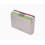 Joseph Joseph Folio Icon conjunto de 4 tábuas de corte multicolor com estojo de arrumação, grafite/prateado