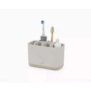 Porta-escovas de dentes grande EasyStore mate ecru Joseph Joseph