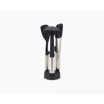 Joseph Joseph Elevate Fusio conjunto de 3 talheres em aço inoxidável com suporte compacto