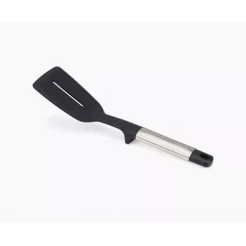 Joseph Joseph Elevate espátula perfurada em aço inoxidável e silicone - preto/cinzento