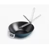 Joseph Joseph Space wok antiaderente cerâmica com cabo dobrável 32 cm azul