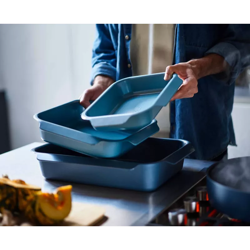 Joseph Joseph Nest assadeira média azul