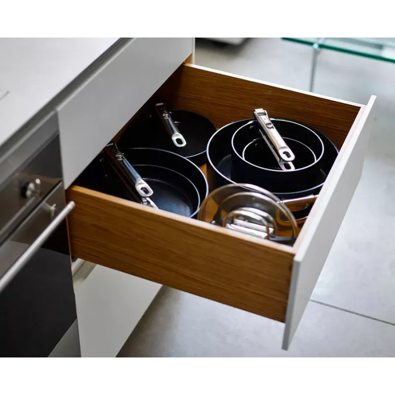 Joseph Joseph Space conjunto de cozinha antiaderente cerâmico com cabo dobrável 6 peças azul