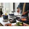 Joseph Joseph Space conjunto de cozinha antiaderente cerâmico com cabo dobrável 6 peças azul