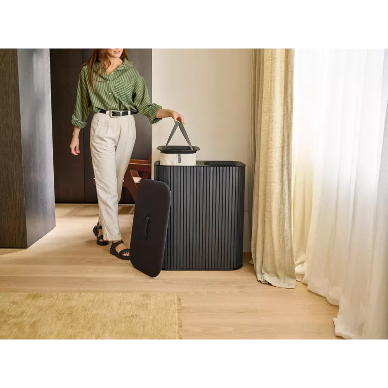Organizador de roupa Joseph Joseph Tota Twin Luxe 90L preto