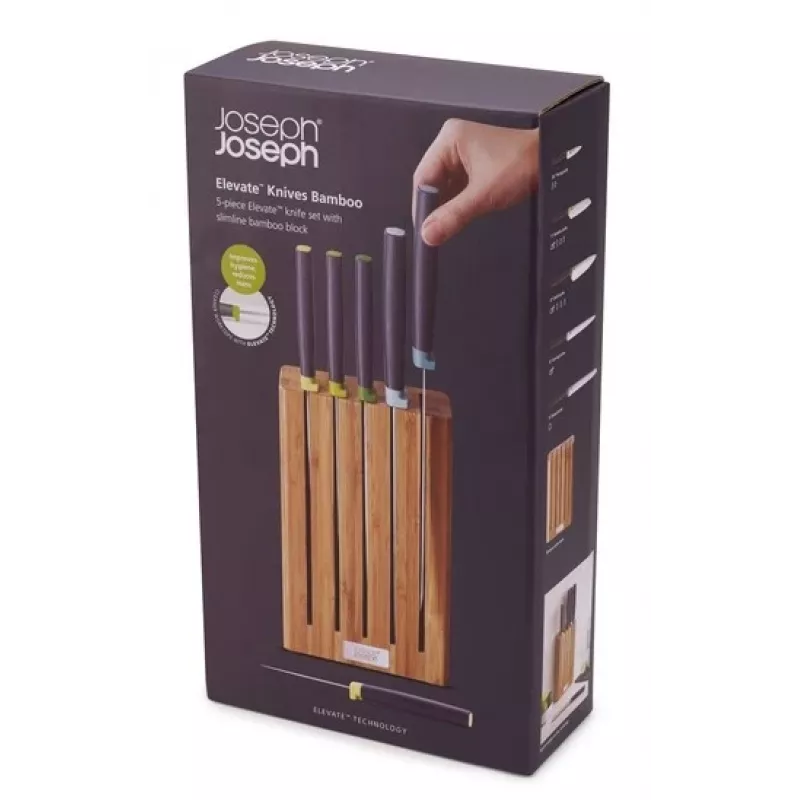 Conjunto de 5 facas Joseph Joseph Elevate Bamboo
