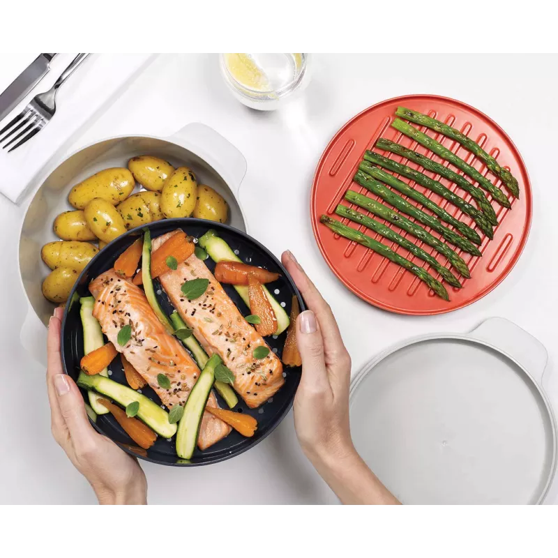 Conjunto de cozinha para micro-ondas de 4 peças Joseph Joseph M-Cuisine laranja