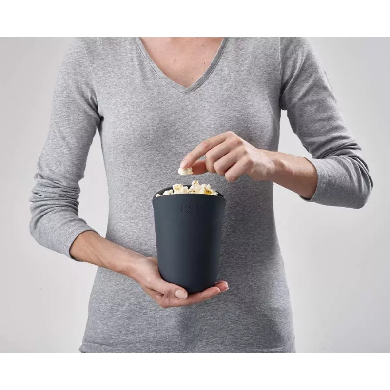 Conjunto para fazer pipocas no micro-ondas de 2 peças Joseph Joseph M-Cuisine laranja