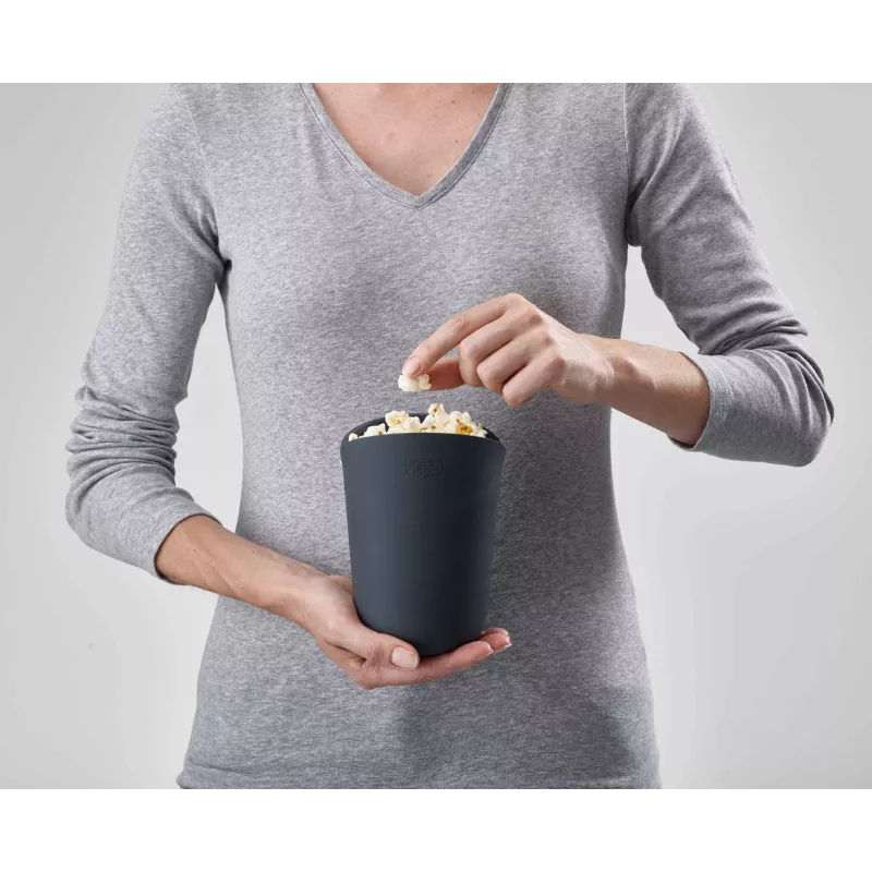 Conjunto para fazer pipocas no micro-ondas de 2 peças Joseph Joseph M-Cuisine laranja
