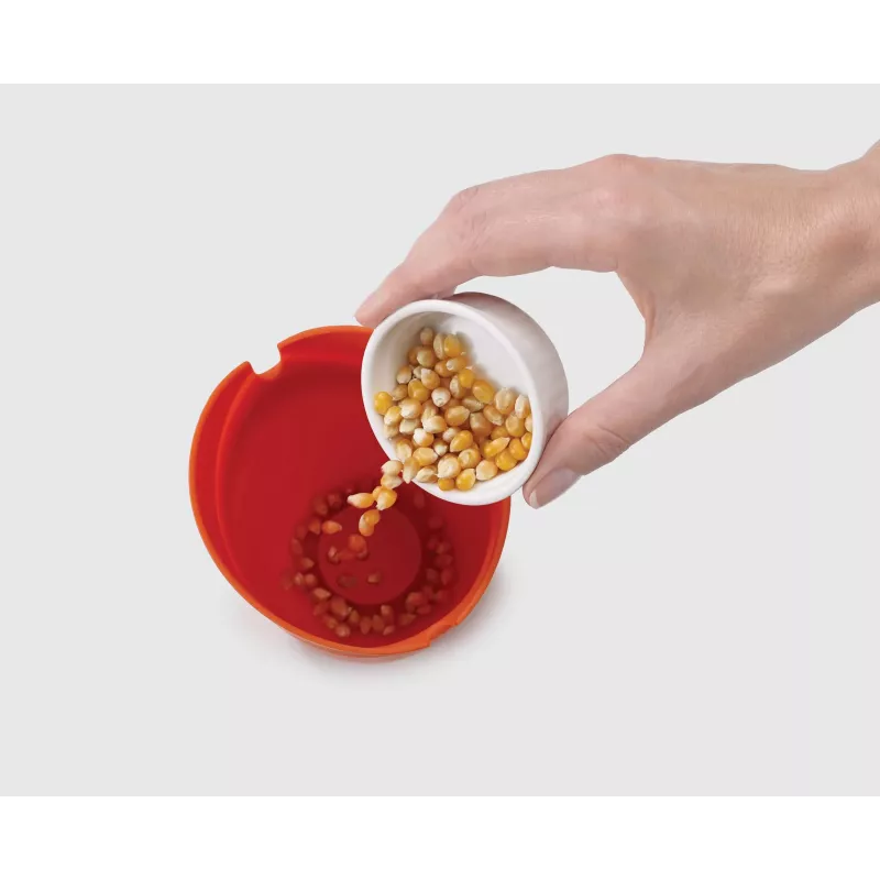 Conjunto para fazer pipocas no micro-ondas de 2 peças Joseph Joseph M-Cuisine laranja