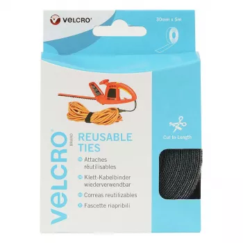 VELCRO ONE-WRAP fita de velcro 30 mm x 5 m preto