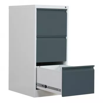 Armário de arquivo de suspensão Phoenix Safe 3 gavetas antracite