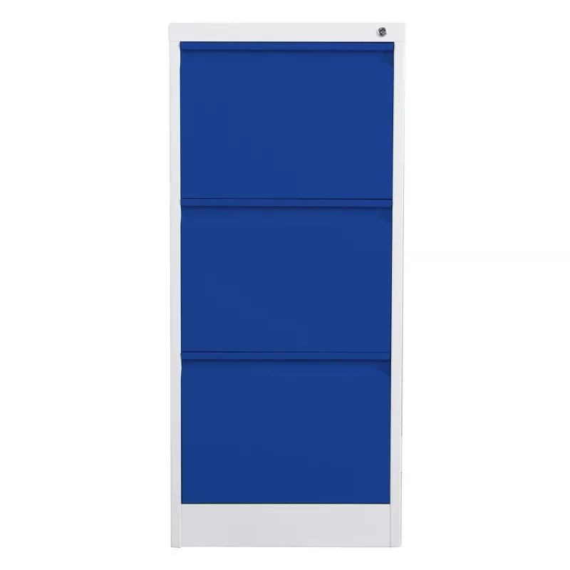 Armário de arquivo de suspensão Phoenix Safe 3 gavetas azul
