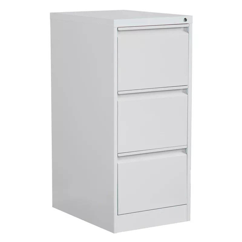 Armário de arquivo vertical Phoenix Safe FC1003GGK 3 gavetas, cinzento, proteção contra incêndio de 120 minutos