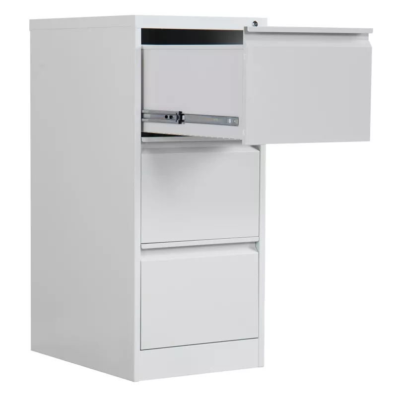 Armário de arquivo vertical Phoenix Safe FC1003GGK 3 gavetas, cinzento, proteção contra incêndio de 120 minutos