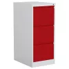 Armário de arquivo corta-fogo Phoenix Safe 3 gavetas vermelho