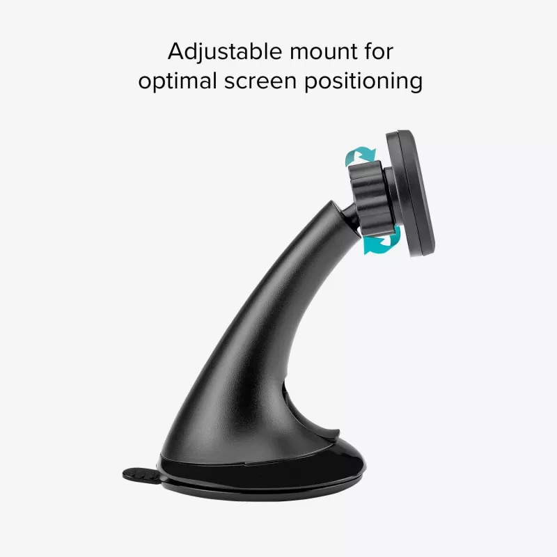 Suporte universal de telemóvel para carro com ventosa larga magnética SBS compatível com MagSafe - preto