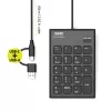 Teclado Numérico PORT Connect USB-C PORT Designs Preto