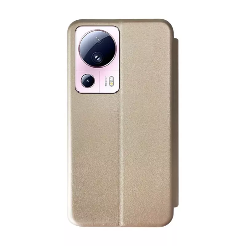 Capa tipo livro iLike para Xiaomi Mi 13 Lite dourado