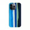 Evelatus Capa de silicone para Apple iPhone 15 Pro Max multicolor azul