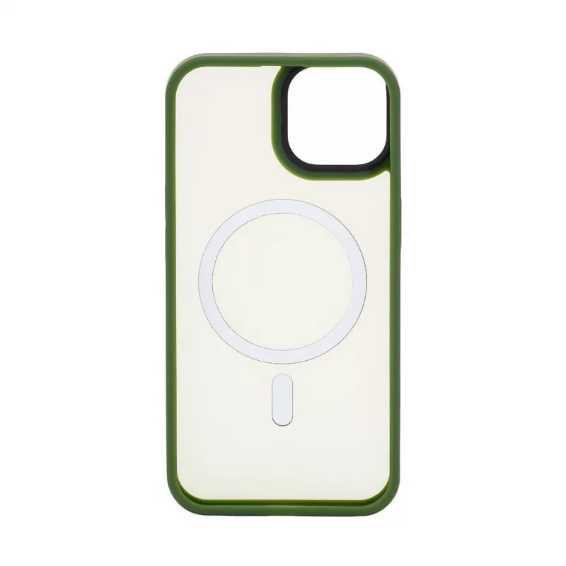 Connect Capa híbrida com íman PC+TPU para Apple iPhone 13 verde