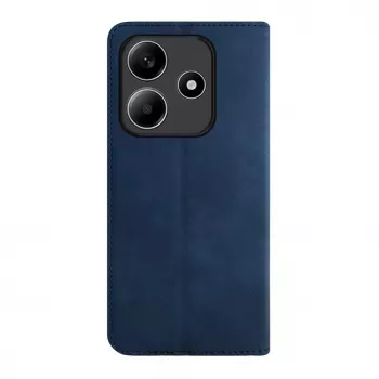 Evelatus Capa tipo livro em pele PU para Xiaomi Redmi Note 14 5G azul-escuro