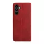 Evelatus Samsung Galaxy A56 Capa Tipo Livro Vermelho