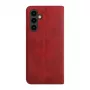 Evelatus Samsung Galaxy A57 Capa Tipo Livro Vermelho