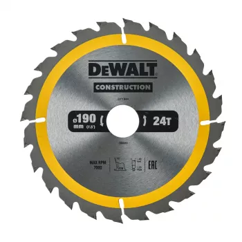 Lâmina de serra circular DEWALT 190x30mm 24T +16° Super Thin Kerf TCT