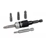 Conjunto de 6 pontas de aparafusar DEWALT DT71514 Impact Torsion, 25mm, PZ2/PH2/T20/T25