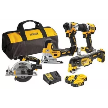 Conjunto DEWALT DCK502P3 18V XR de 5 ferramentas sem escovas, 3 x 5.0Ah