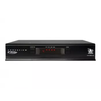 Comutador KVM Adder AdderView 4PRO DisplayPort com áudio 4 portas 1 utilizador de secretária