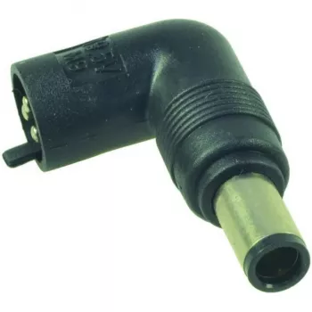 Ponta de alimentação para portátil 2-POWER TIP6005A - ficha oca DC de 5,5 mm x 2,5 mm - preto