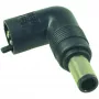 Ponta de alimentação para portátil 2-POWER TIP6005A - ficha oca DC de 5,5 mm x 2,5 mm - preto